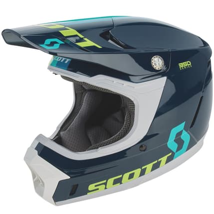 Scott 350 Evo Plus Track Ece Helmet Blue SC-273108-5572 Offroad Helmets