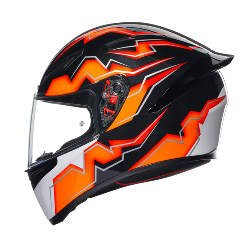 Agv K1 S E2206 Kripton Helmet Black Orange AG-18394001-008 Full Face ...