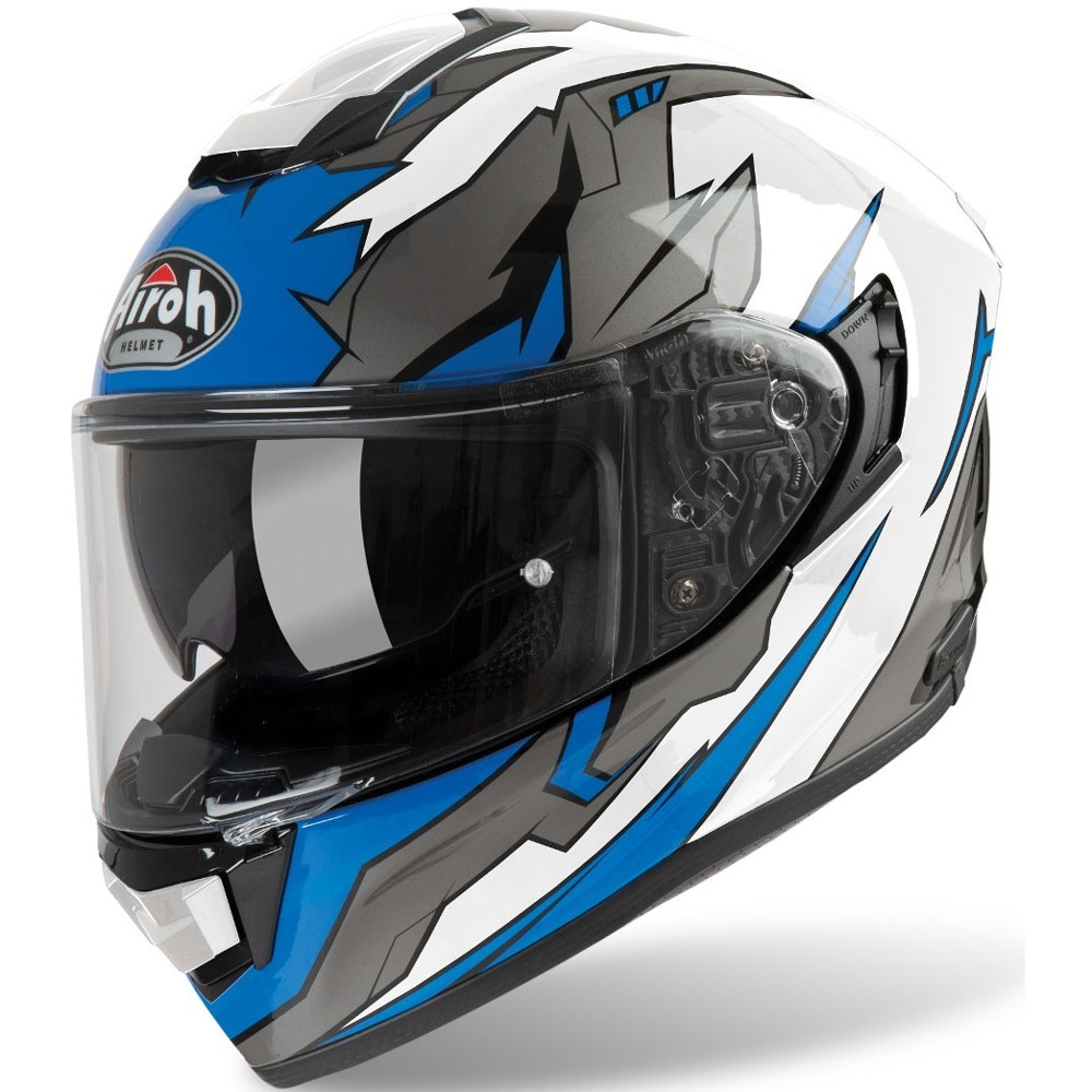 Full Face Helmet Airoh St 501 Bionic Blue ST5B18 Full Face Helmets ...