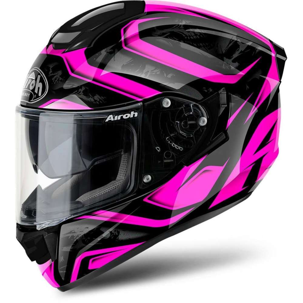 Airoh St 501 Dude Helmet Pink Gloss ST5DU54 Full Face Helmets | MotoStorm