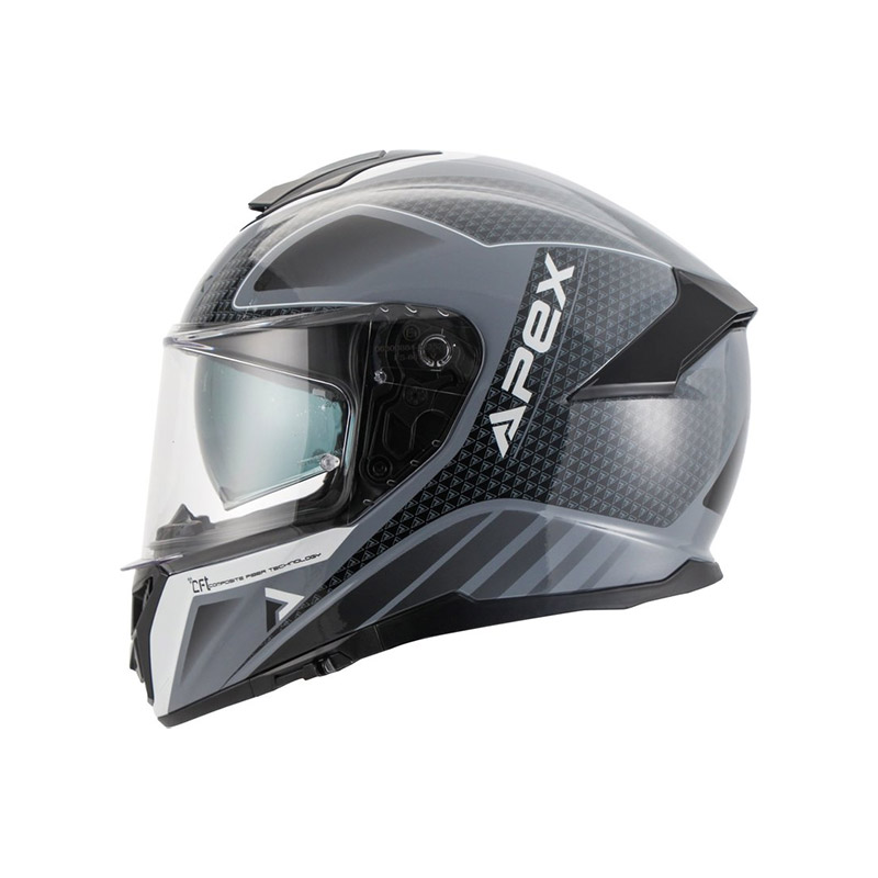 Casco Apex FT300 New York grigio nero