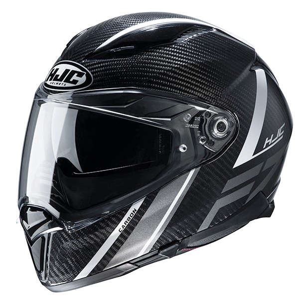 Hjc F70 Carbon Eston White HJC-152205-MC5 Full Face Helmets | MotoStorm