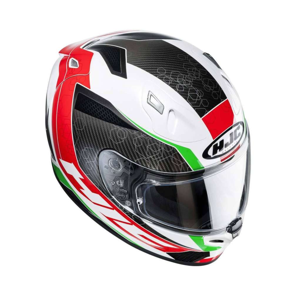 Hjc Fg 17 Ohama Red Green White HJC-125701-MC1 Full Face Helmets ...