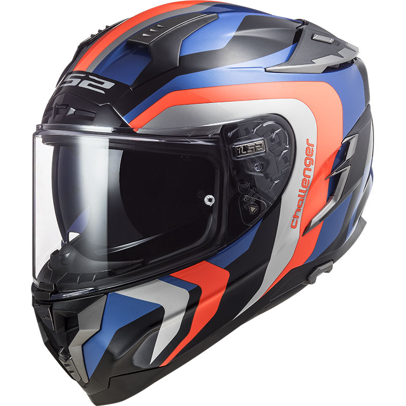 Ls2 Ff327 Challenger Galactic Helmet Blue Orange LS2-103274052 Full ...