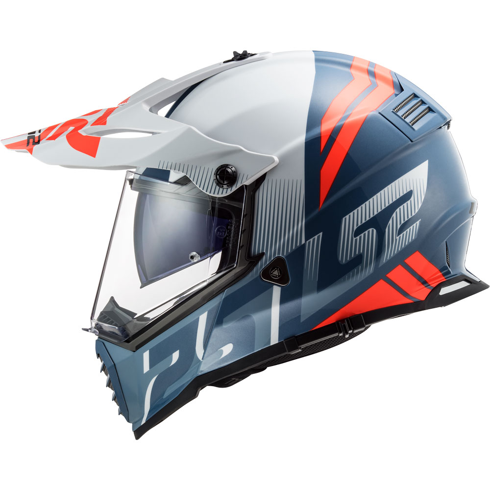 Ls2 Mx436 Pioneer Evo Evolve White Cobalt LS2 404363324 Full Face Helmets MotoStorm