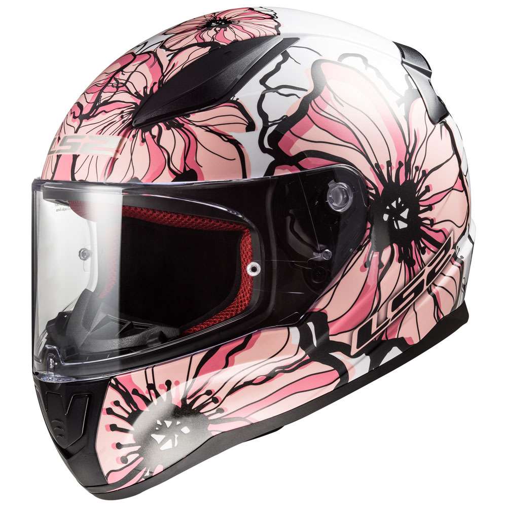 Ls2 Ff353 Rapid Poppies White Pink LS2-103532014 Full Face Helmets ...