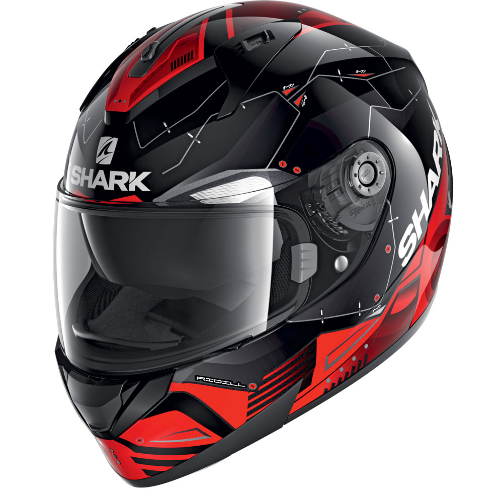 red shark helmet