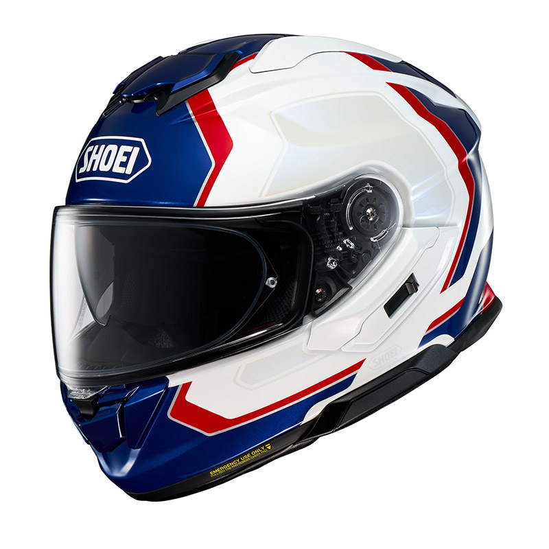 Shoei GT Air 3 Realm TC-10ヘルメット ホワイト ブルー レッド