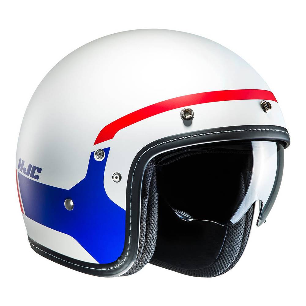 Top Vintage Red White And Blue Motorcycle Helmet - motivational quotes