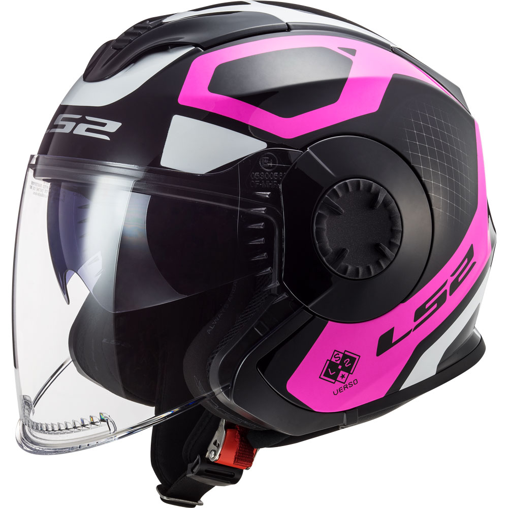 Ls2 Verso Of570 Marker Matt Black Violet LS2-305702375 Jet Helmets ...