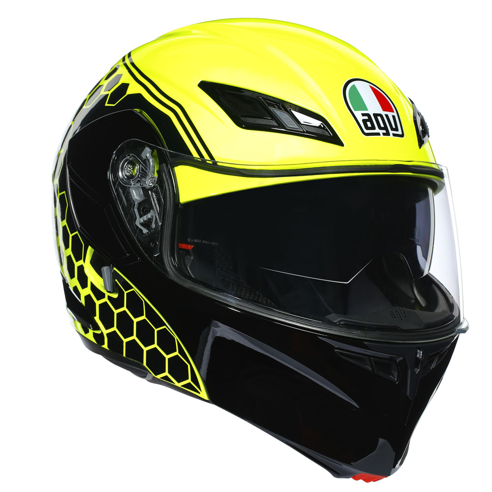 agv helmets yellow