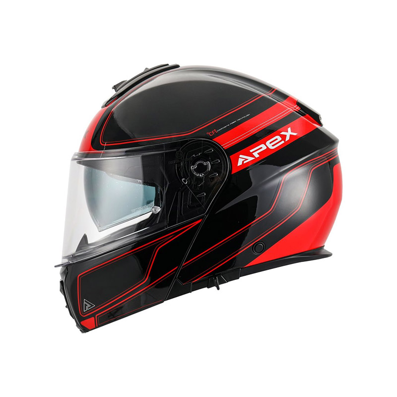 Casco Apex MT300 Sydney nero rosso