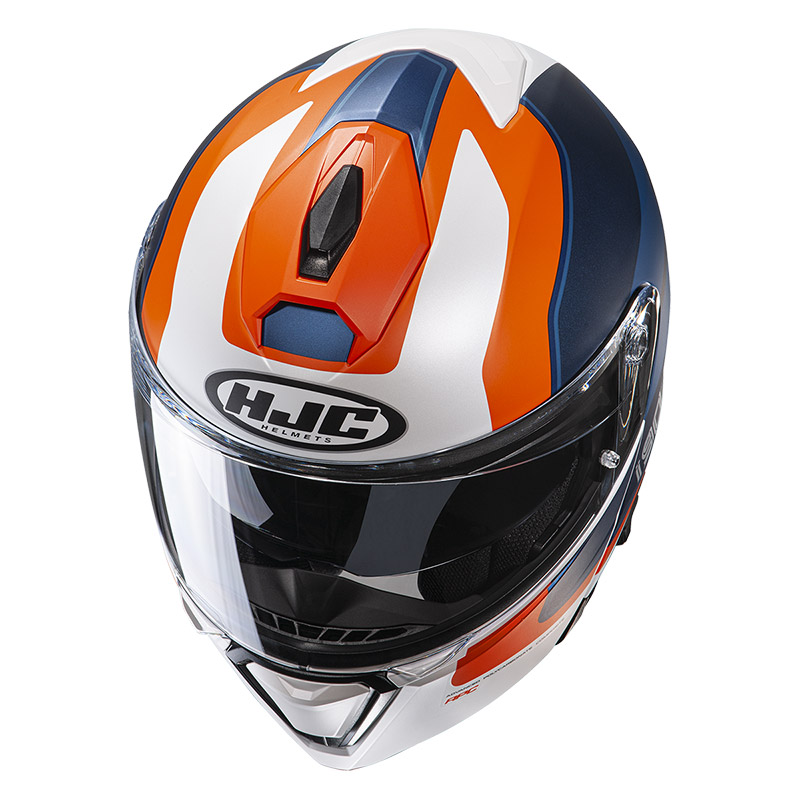 Hjc I90 Wasco Modular Helmet Black Orange HJC-153827-MC27SF Modular ...