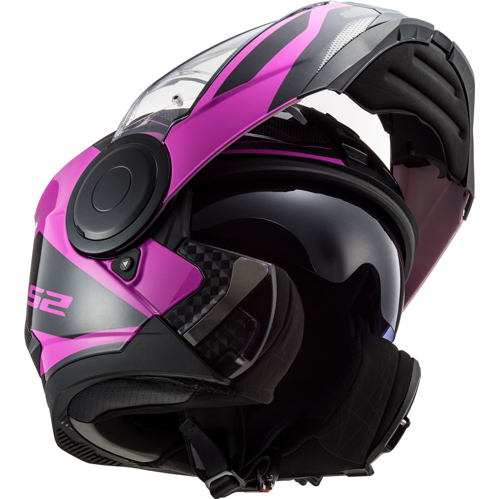 Ls2 Ff902 Scope Axis Black Pink LS2-509022174 Modular Helmets | MotoStorm