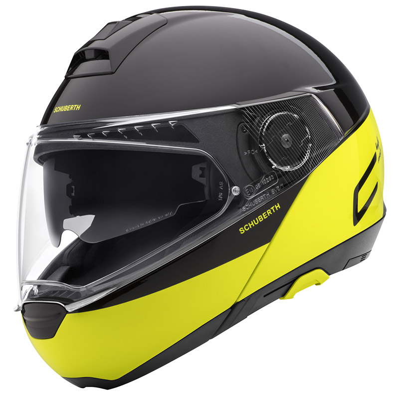 Schuberth C4 Pro Swipe Yellow SH-454922 Modular Helmets | MotoStorm