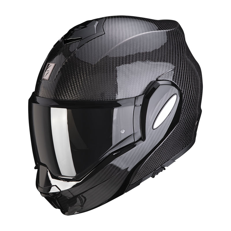 Scorpion Exo Tech Evo Carbon Helmet Black 118-261-03 Modular Helmets