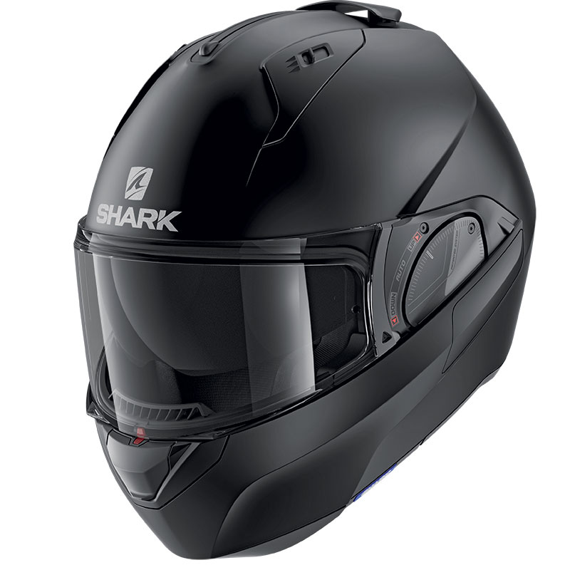 Shark Evo Es Blank Mat Modular Helmet Black HE9802EKMA Modular Helmets ...