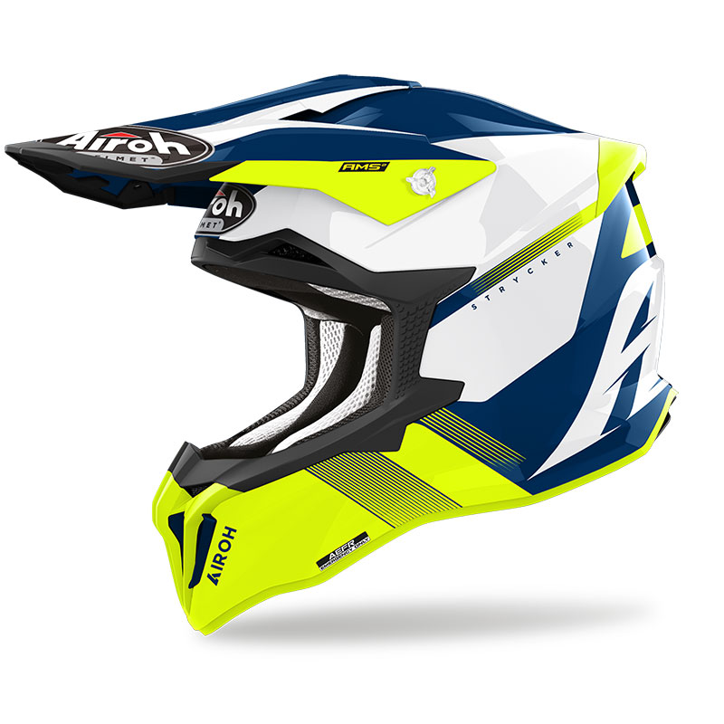 casco moto cross AIROH Twist 2.0 Giallo gloss