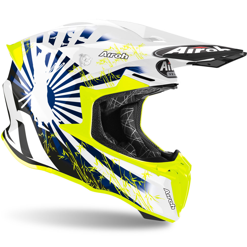 Airoh Twist 2 Katana Helmet Blue Gloss TW2K18 Offroad Helmets | MotoStorm