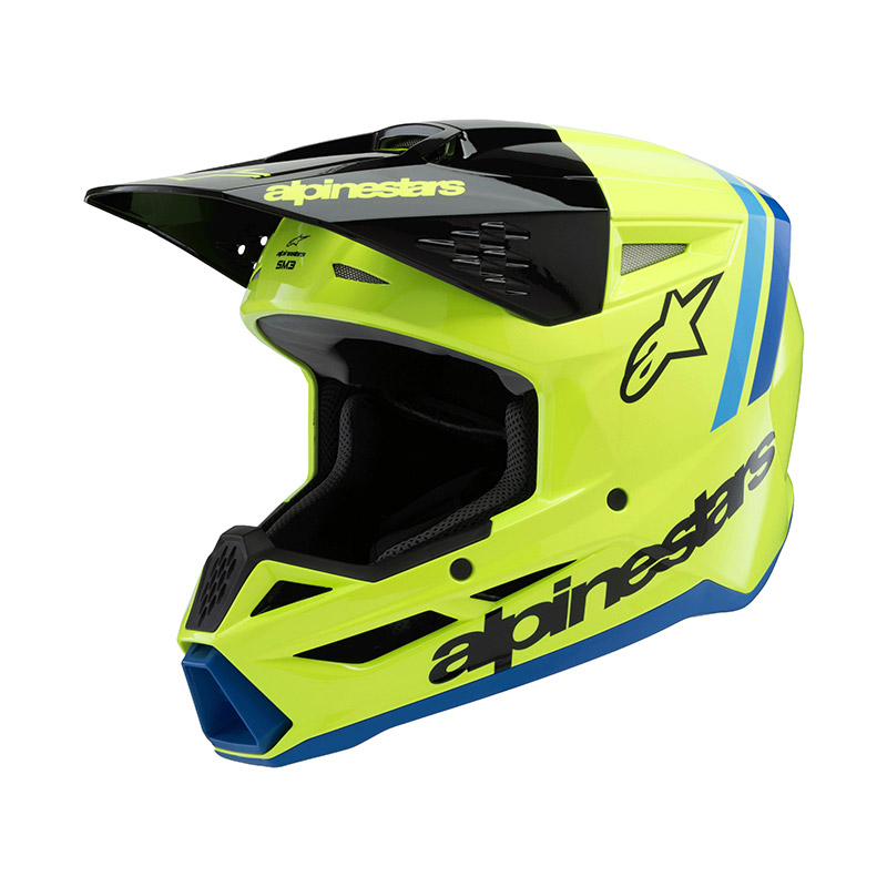 Casco Alpinestars S-M3 Youth Radium giallo