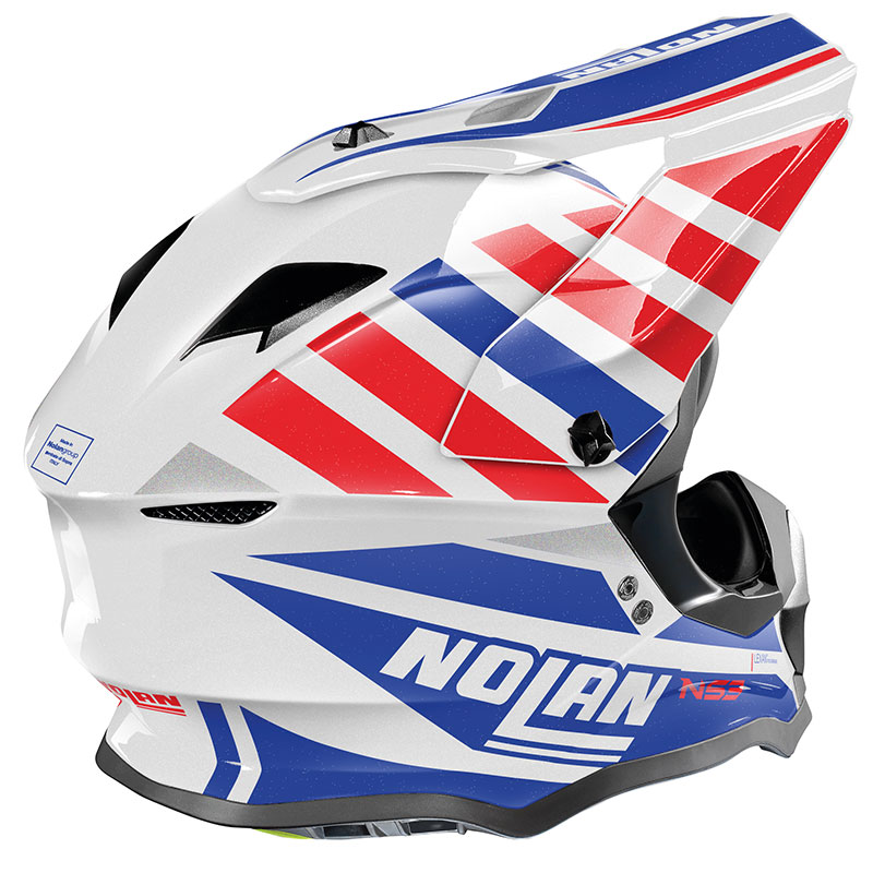 トップエア (ゴーグル付き)Nolan N53 オフロードヘルメット ul8SL ...