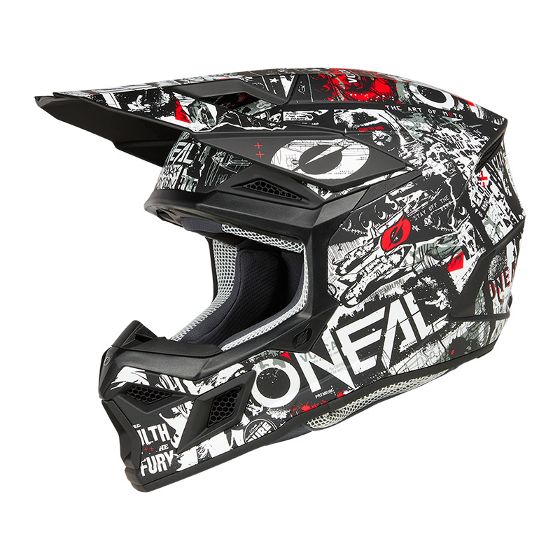 Casco O Neal 3Srs 2206 Attack nero bianco