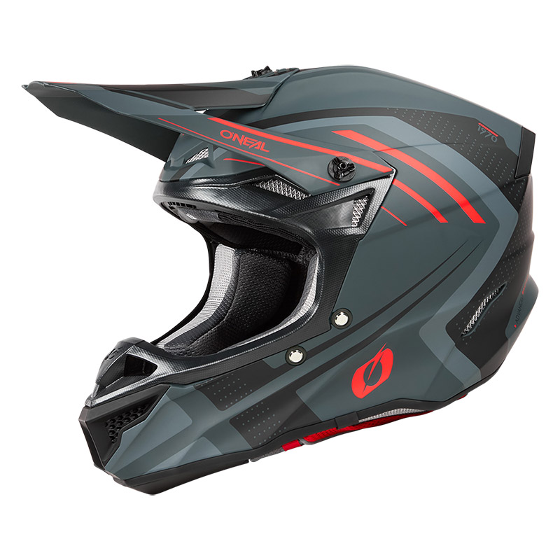 Casco O Neal 5SRS Polyacrylite Spike rosso