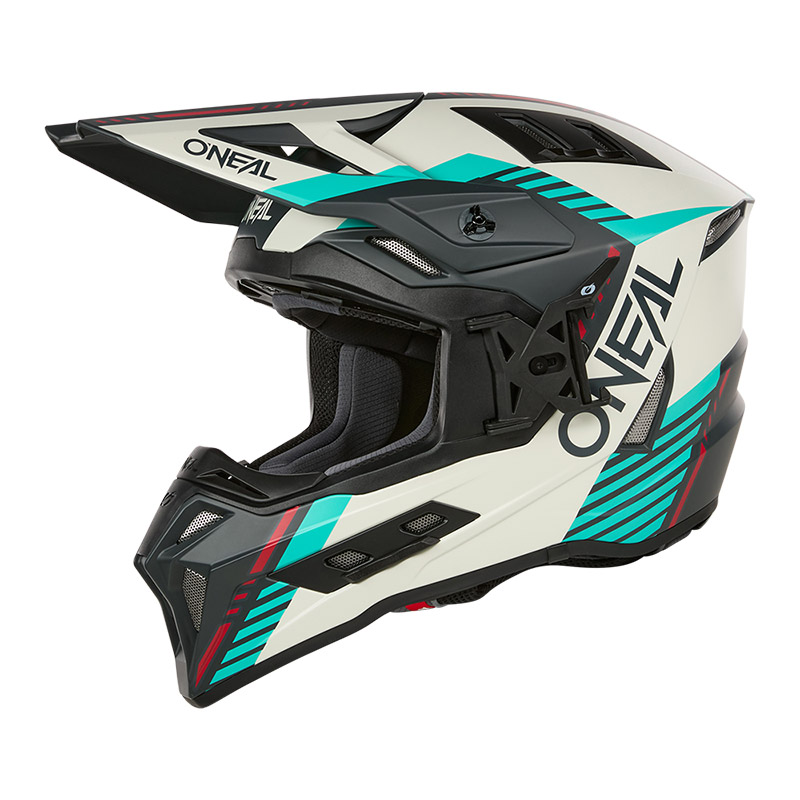 Casco O Neal Ex-SRS Quin grigio teal