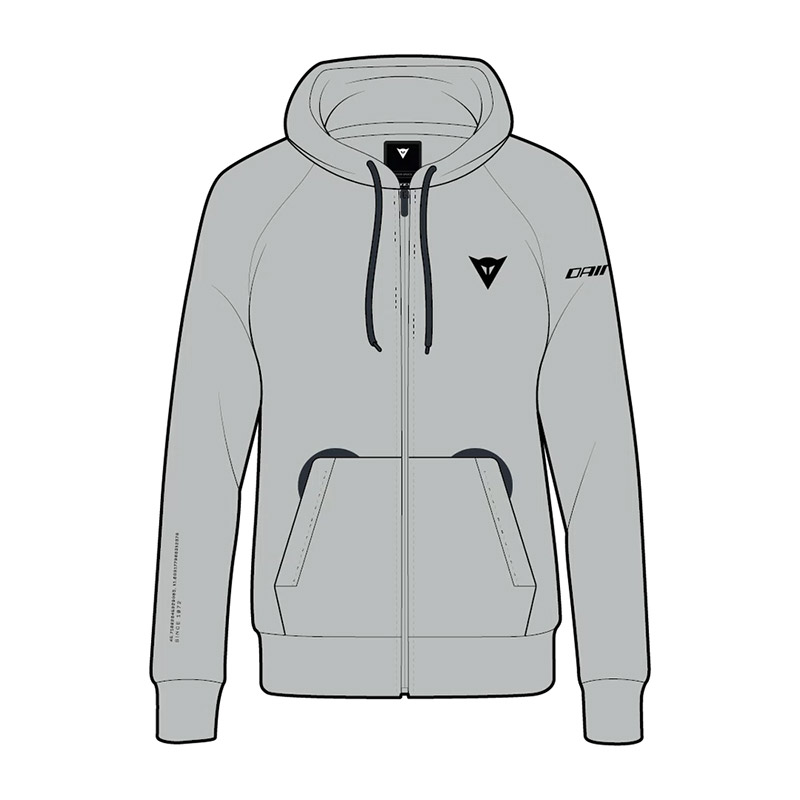 Felpa Dainese Speed Demon Full Zip WMN grigio