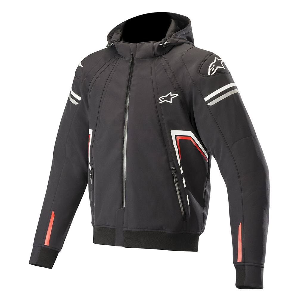 Alpinestars Sektor Tech Hoodie Jacket Black White Red A4200519123 ...