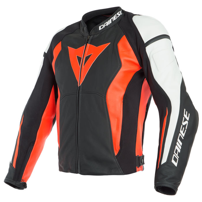 Dainese Leather Jacket Nexus Red White DA1533816-W12 Jackets | MotoStorm