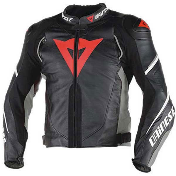 Dainese Super Speed D1 Perforated Leather Jacket Black Antracite White ...