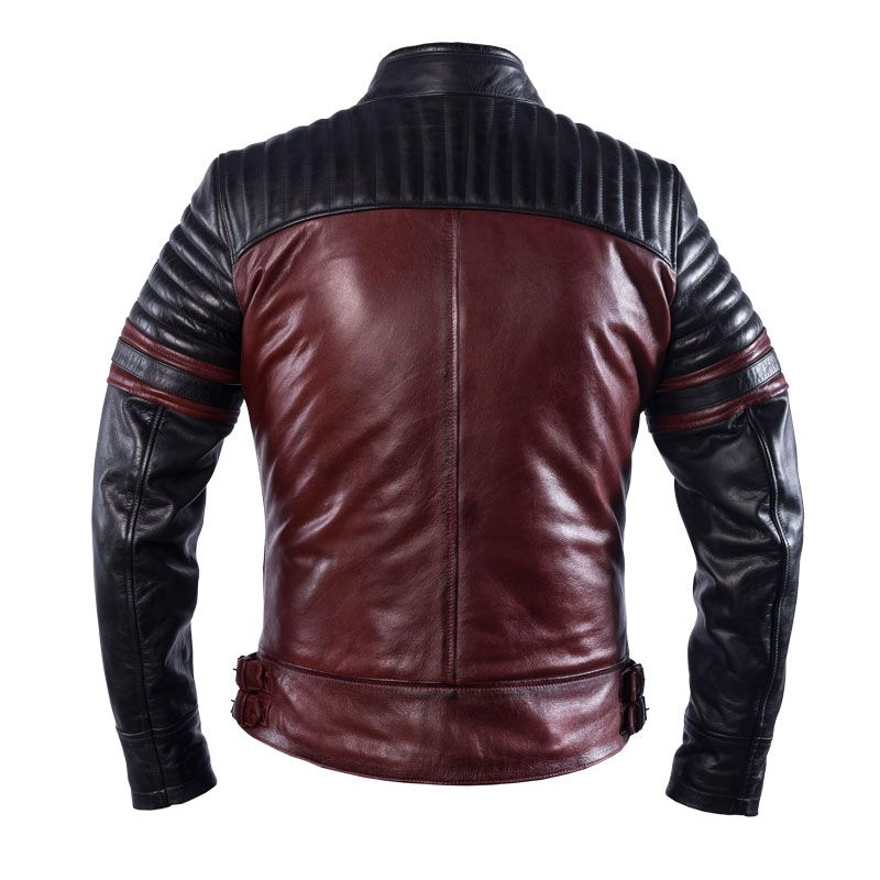 Helstons Yukon Leather Jacket Bordeaux HS-20180060-BNR Jackets | MotoStorm