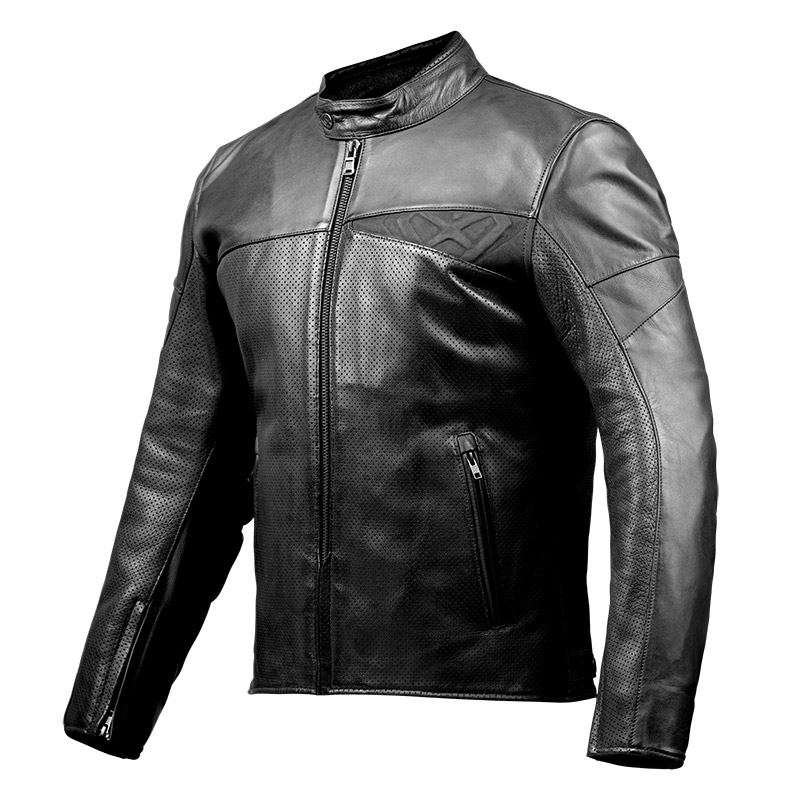Ixon Cranky Air Leather Jacket Black 100201058-1001 Jackets | MotoStorm