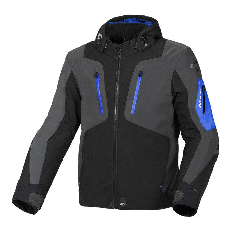 Macna Angle Jacket Black Blue MA-1653406185 Jackets | MotoStorm