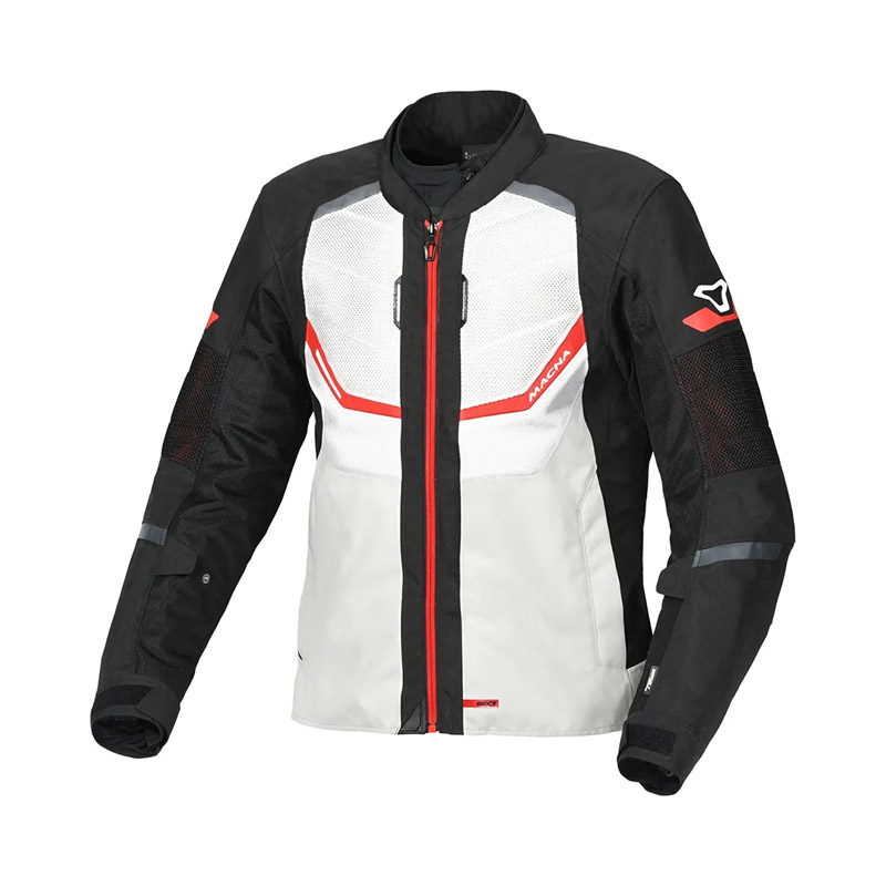 Macna Tondo Jacket Grey Black Red MA-1653673813 Jackets | MotoStorm
