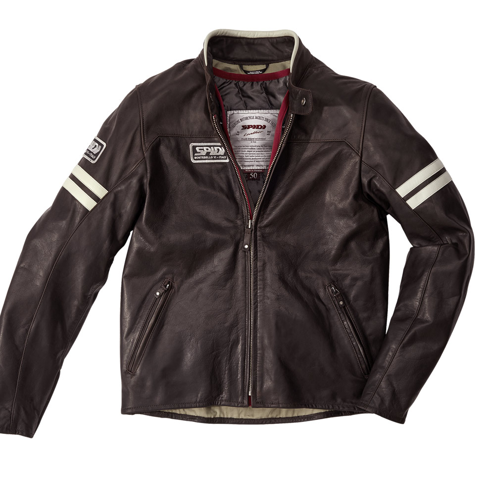 Spidi Vintage Leather Jacket Ice Brown P206546 Jackets | MotoStorm