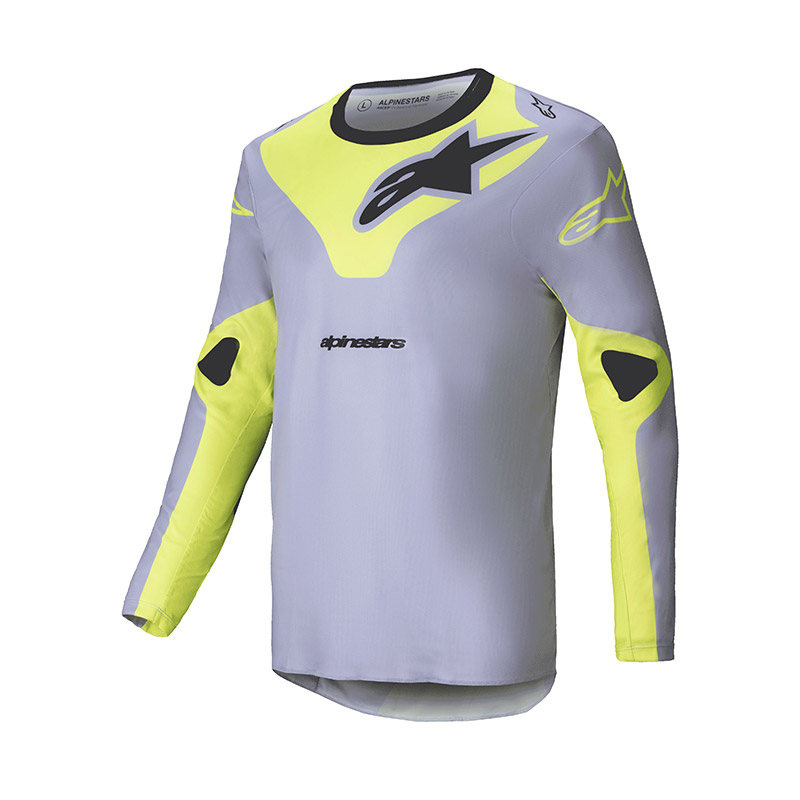 Maglia Alpinestars Racer Veil 2025 grigio giallo