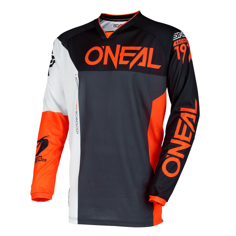  O neal  Mayhem Lite Split Jersey  Black Orange MotoStorm