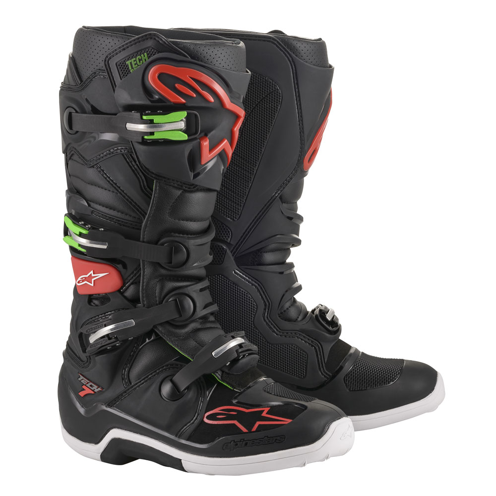 green motorcycle boots
