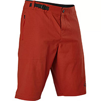Pantalones cortos Fox Ranger W/ Liner rojo cly