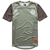 Camiseta Troy Lee Designs Flowline Flipped marrón