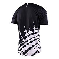Maillot Troy Lee Designs Flowline SS Big Spin negro