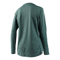 Camiseta Troy Lee Designs Lilium LS Jacquard verde
