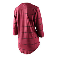Maglia Troy Lee Designs Mischief Pinstripe Rosso - img 2