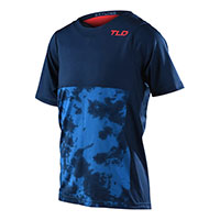 Camiseta Troy Lee Designs Skyline Breaks SS Niño azul