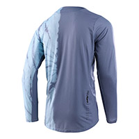 Camiseta Troy Lee Designs Skyline ML Half Dye azul