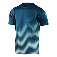Camiseta Troy Lee Designs Skyline Wave SS verde