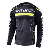 Camiseta Troy Lee Designs Sprint Drop In negro verde