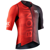 Chemise X-bionic Dragonfly 5g Full Zip Ss Rouge